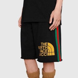 NWT The North Face x Gucci Logo Shorts Black Size XS